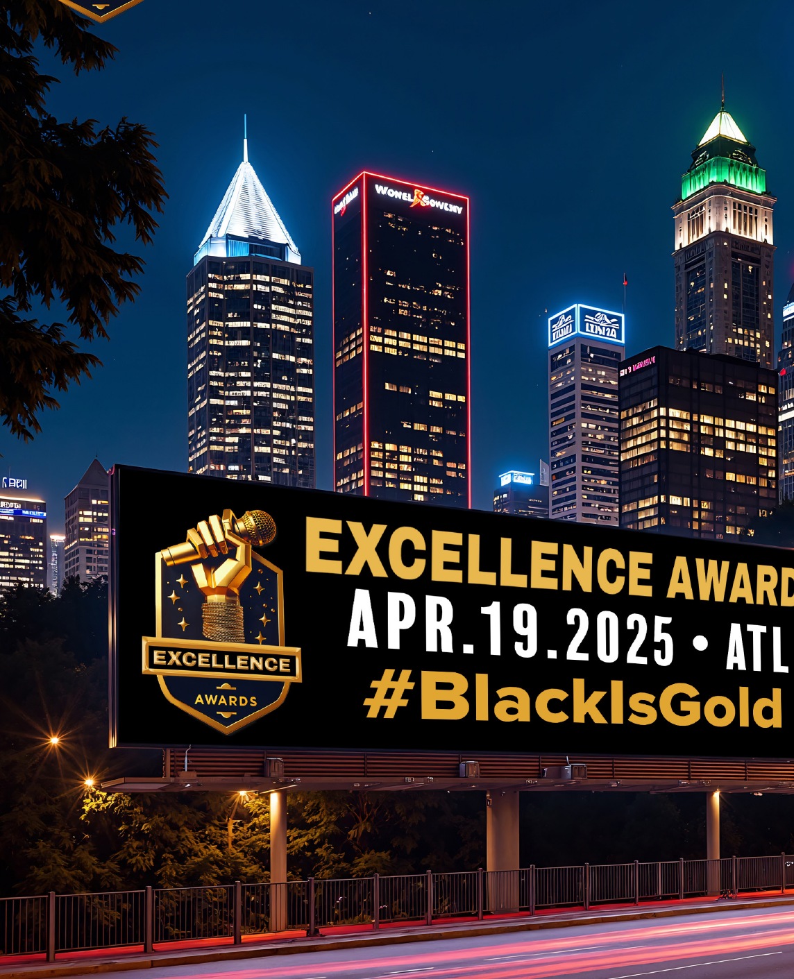 Excellence Awards billboard advertising in Atlanta