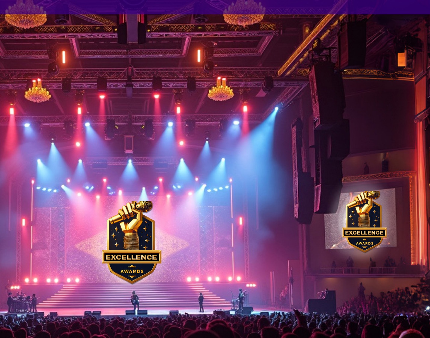 Performance on stage at the Excellence Awards